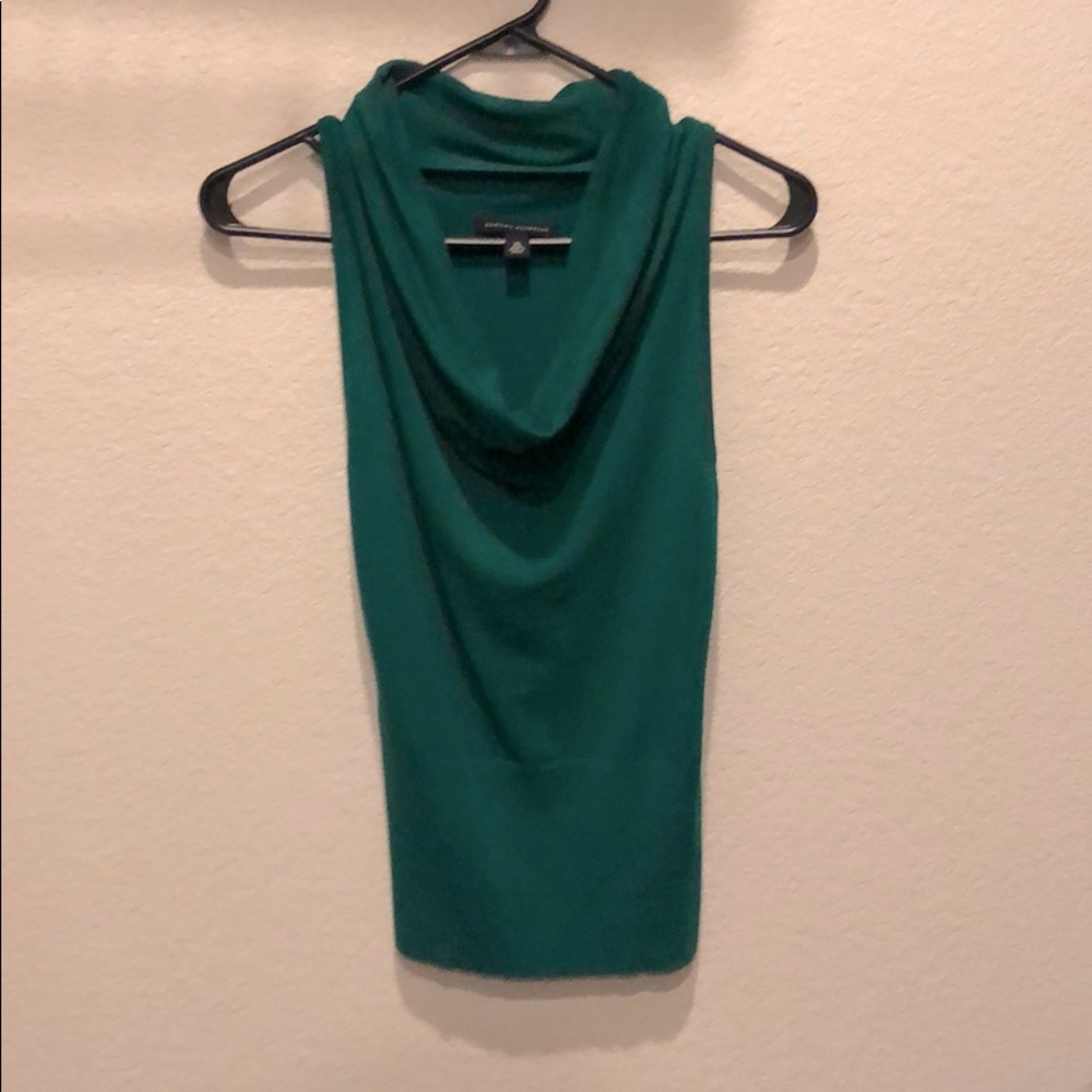 Kelly green cowl neck tank , xs, Banana Republic